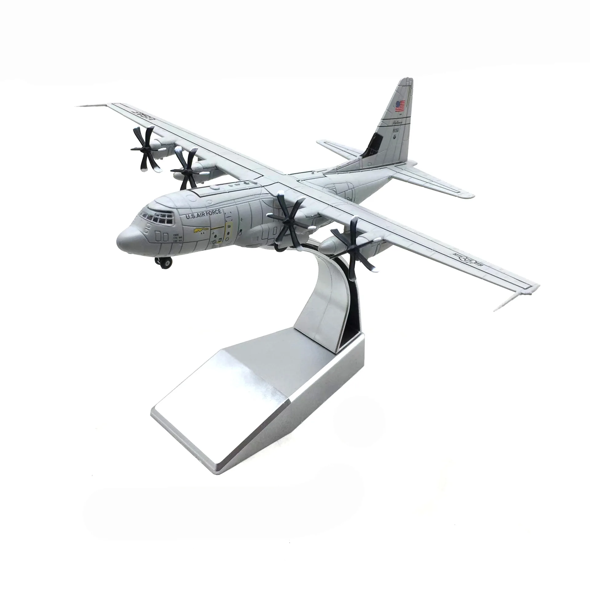 

1/200 Scale Airplane Toy USAF C-130J Super Hercules transport Aircraft Model and Display Boys Toys Stand Collectible Gifts