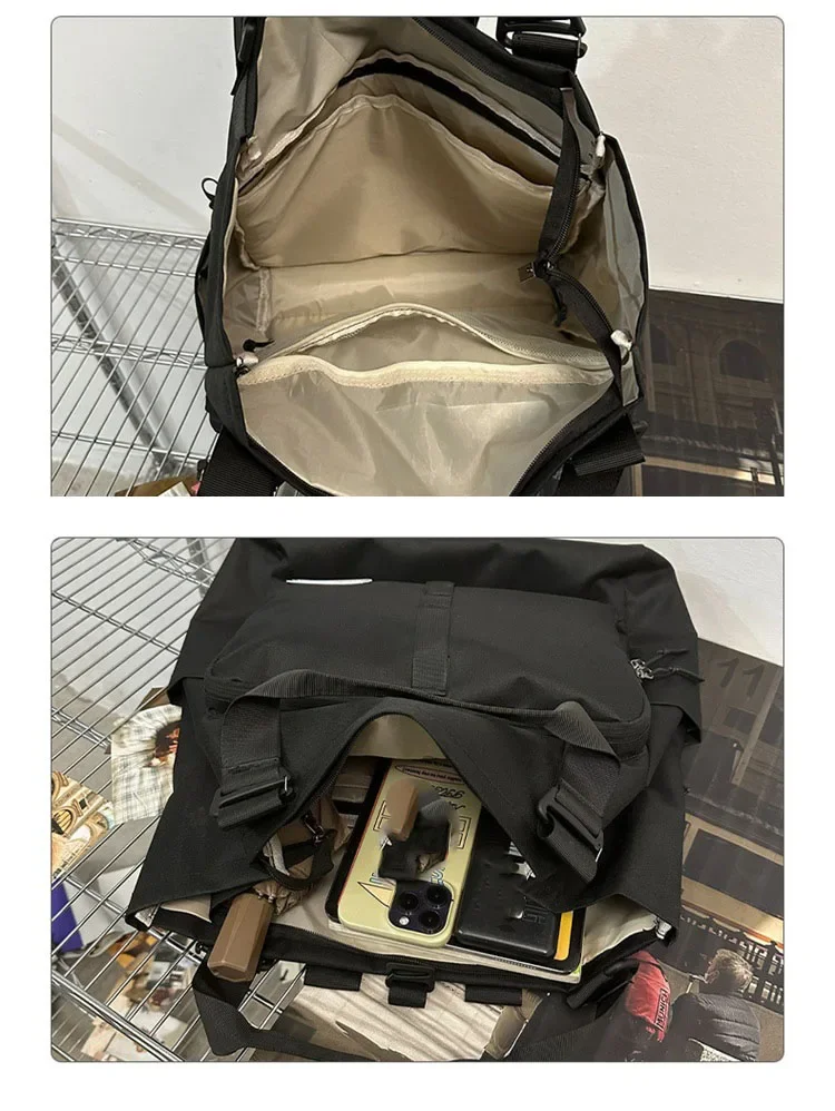 ยิมกีฬากระเป๋าเป้สะพายหลังมัลติฟังก์ชั่แพคเกจสาเหตุนักเรียนเดินทางกระเป๋านักเรียนกระเป๋าเดินทางC Rossbodyกระเป๋าถือสําหรับผู้ชายผู้หญิงกระเป๋าสิริ