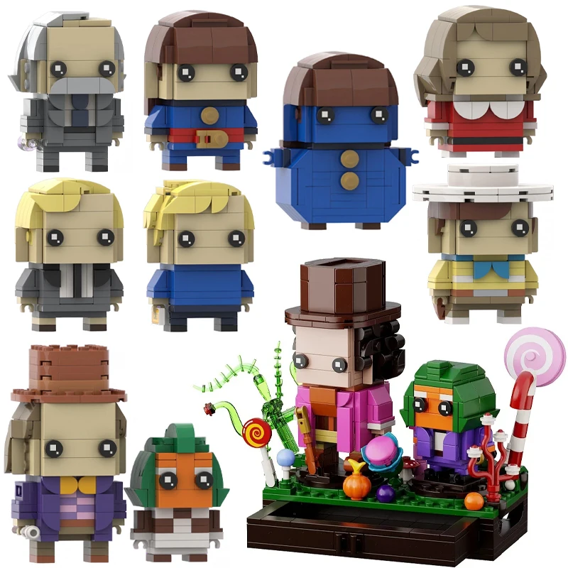 

MOC Winter Village Snow Scene Factory Chocolate Building Blocks Set Movie Protagonist Cartoon Doll Model Kids Toys Birthday Gift