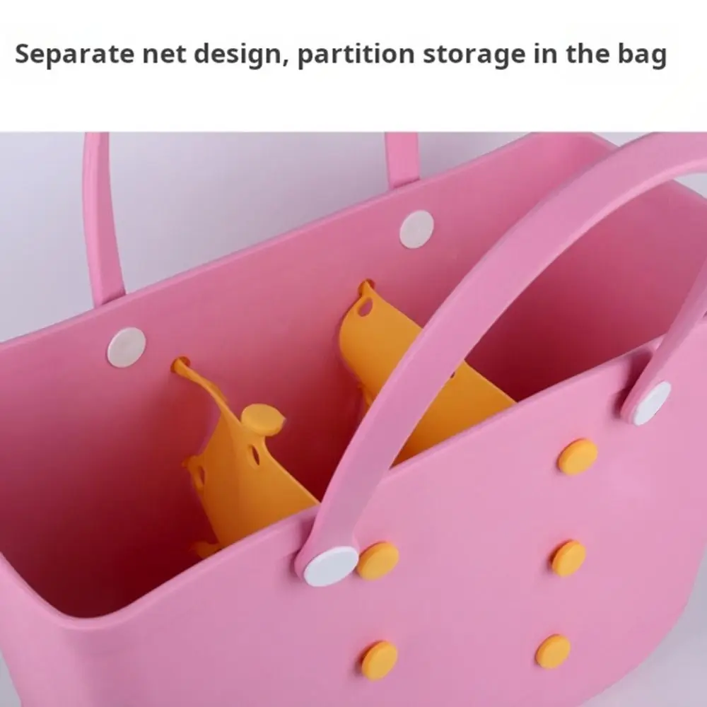 Soft Beach Bag Organizer Waterproof Silicone Bag Inner Baffle Plate Easy to Clean Bag Divider Net for Bogg Bag for Bogg Bag