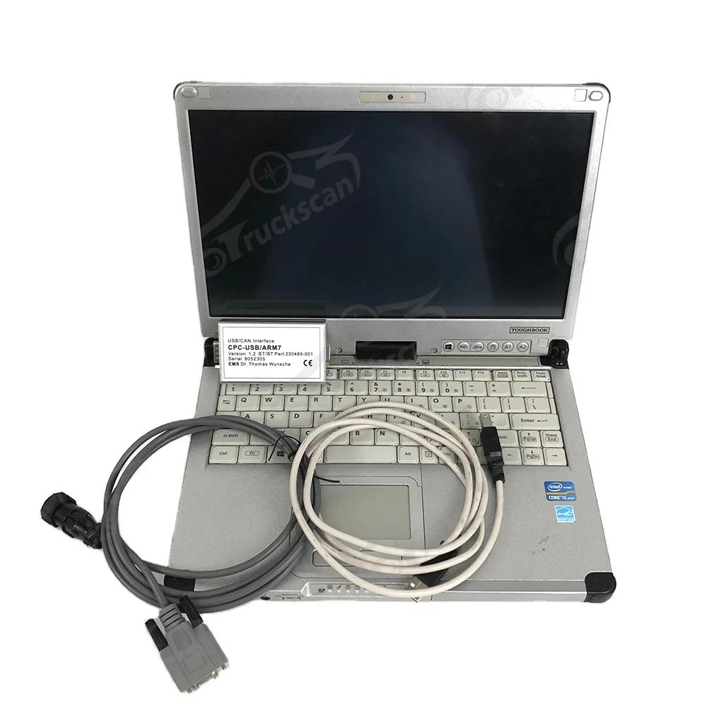 

TruckCom CAN ARM7 BT USB Interface for BT Diagnostic Tool +CFC2 CF-C2 Laptop