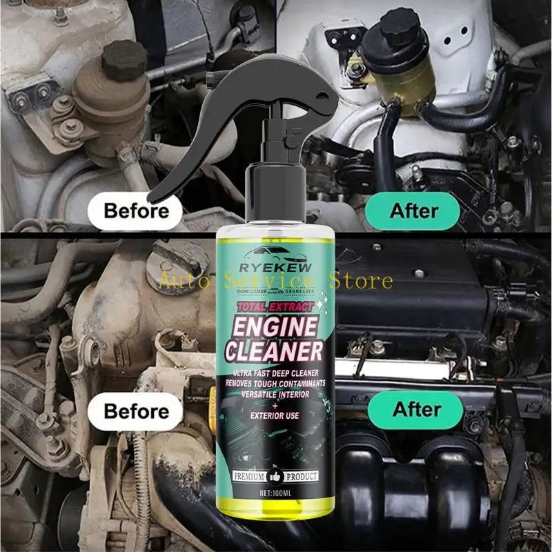 462A Car Engine Warehouse Cleaner Quick Removes Heavy Oil Stain Degreaser 100Ml Engine Compartment Wash Sprayer