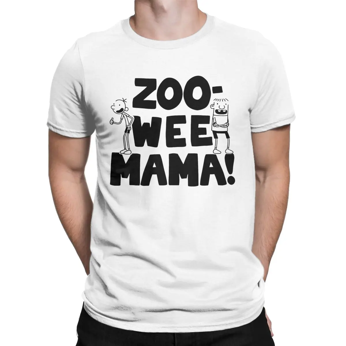 Men's T-Shirts Diary Of A Wimpy Kid Zoo Wee Mama Amazing Pure Cotton Tee Shirt Short Sleeve Loded Diper T Shirt Crewneck Gift