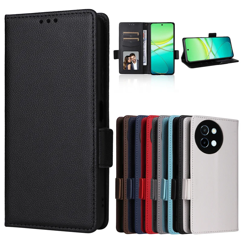 Pertain to Vivo Y58 5G Luxury Flip PU Leather Wallet Lanyard Stand Case For Vivo Y58 Y 58 5G Phone Case