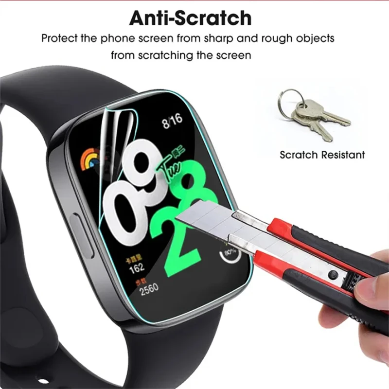 Hydrogel Film For Xiaomi Redmi Watch 4 Screen Protector Protective Cover HD Clear Curved Soft Films For Redmi Watch4 Accessories