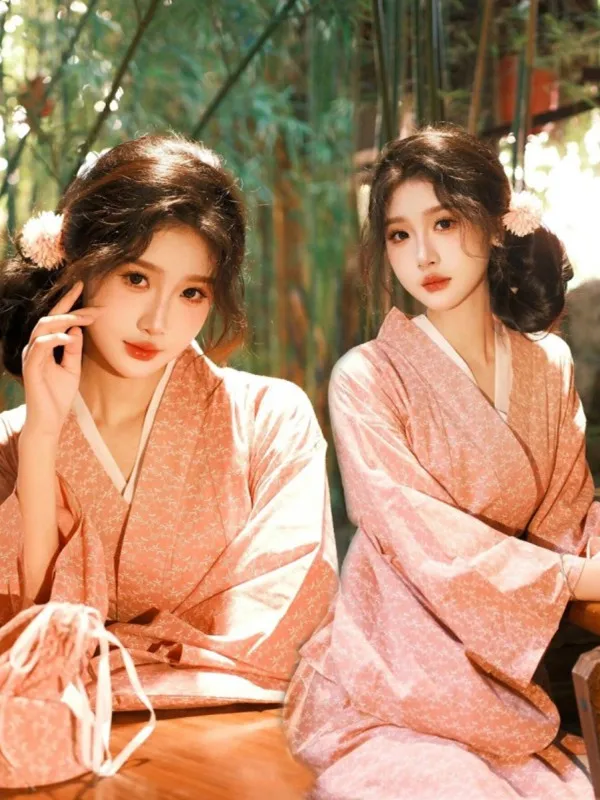 

Традиционное кимоно-платье для фотосессий в японском стиле, новая модель одежды для девочек, этнический костюм, сценический костюм, полиэстер