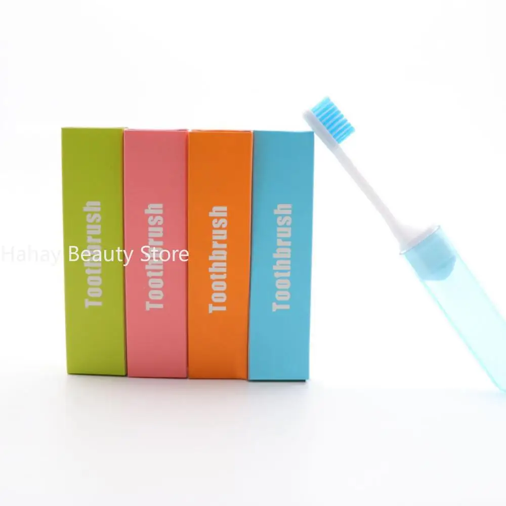 PP Materials Portable Travel Toothbrushes Miniature Cleaning Toothbrushes Oral Care Brushes Folding Toothbrush Folding