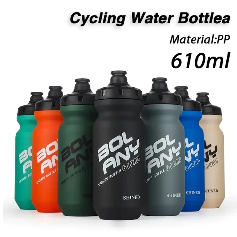 610ML PP Bicycle Water Bottle Squeeze Out Water Leak-Proof Cycling Outdoor Sports Water Bottle Fitness Plastic Water Cup