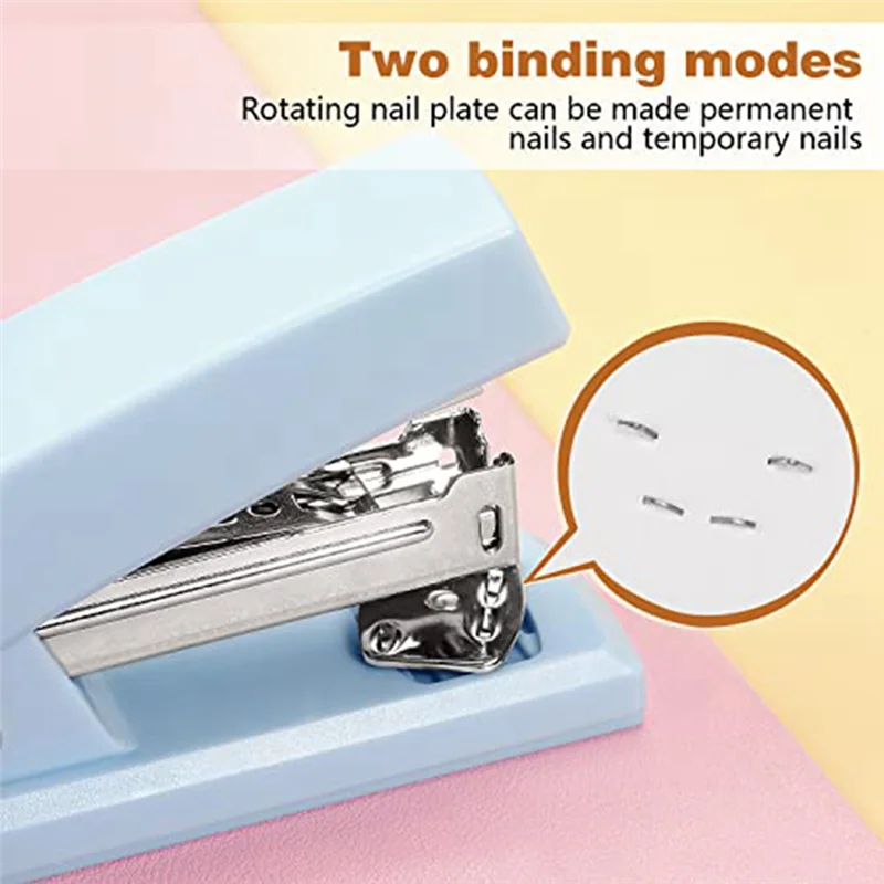 ホッチキス、オフィスホッチキス、デスク用ホッチキスポータブル耐久ホッチキス事務用品 (ブルー)JAS