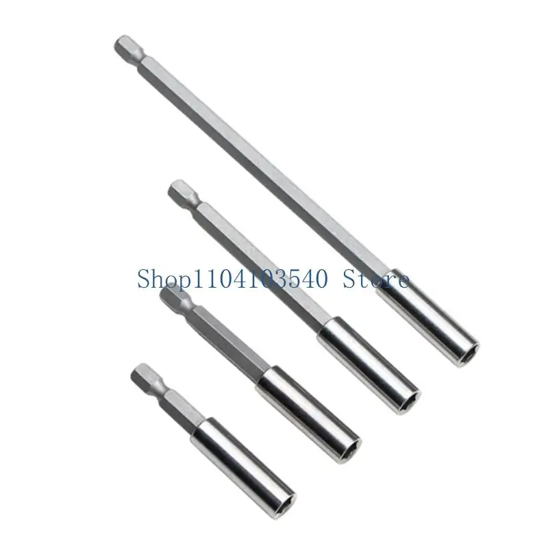 02DC 4PCS/ตั้งค่าตัวยึดบิตแม่เหล็กชุดยาวยาว 60 มม. 75 มม. 100 มม. 150 มม. สำหรับอุปกรณ์เสริมไขไขควงไฟฟ้า