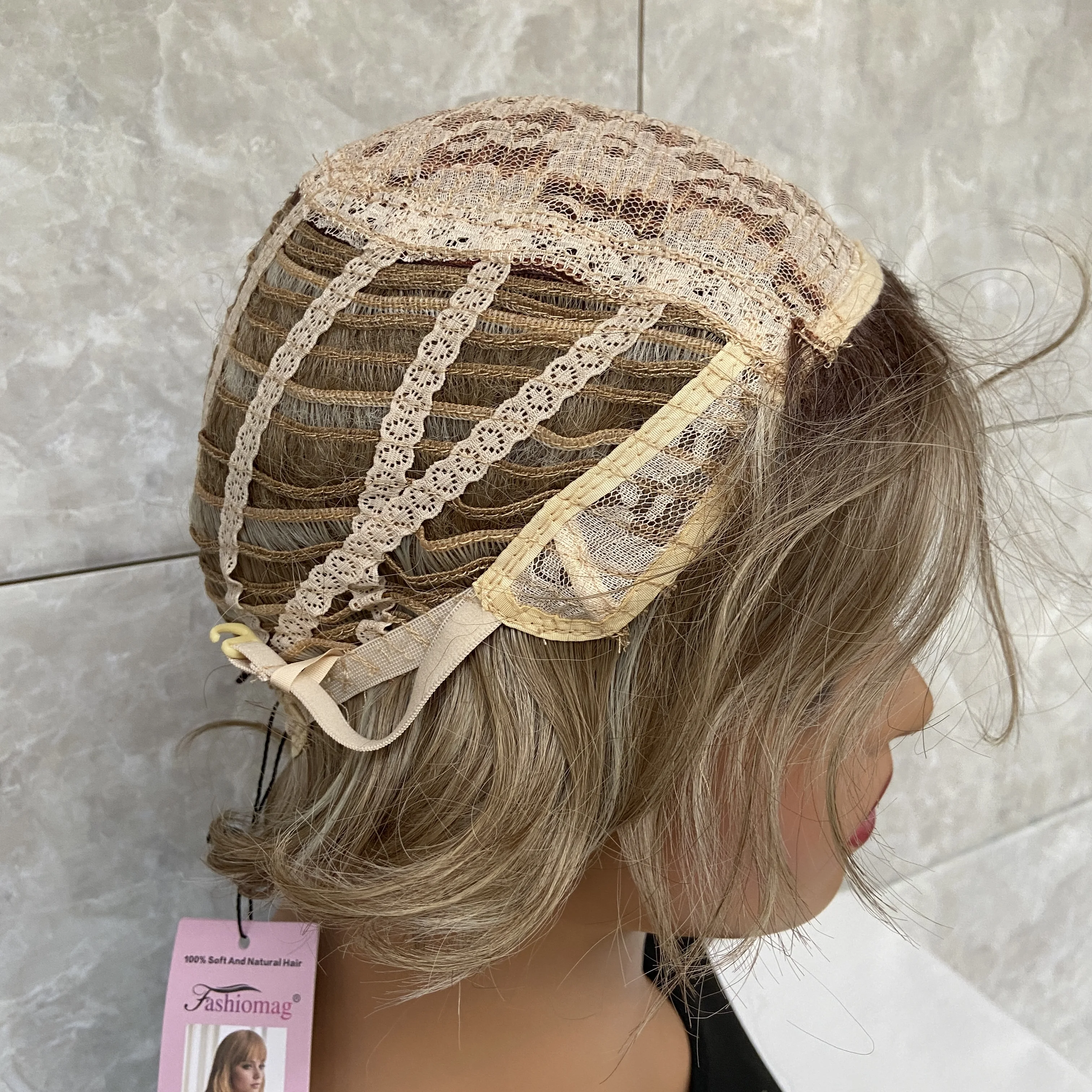 Fashiomag Short Fluffy Wavy Layered Synthetic Hair Wigs Women Soft Natural Daily Use