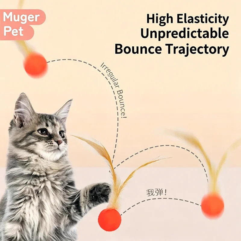 Soft Elastic Bouncy Cat Toy Lu - Badminton Event ulasan dan harga