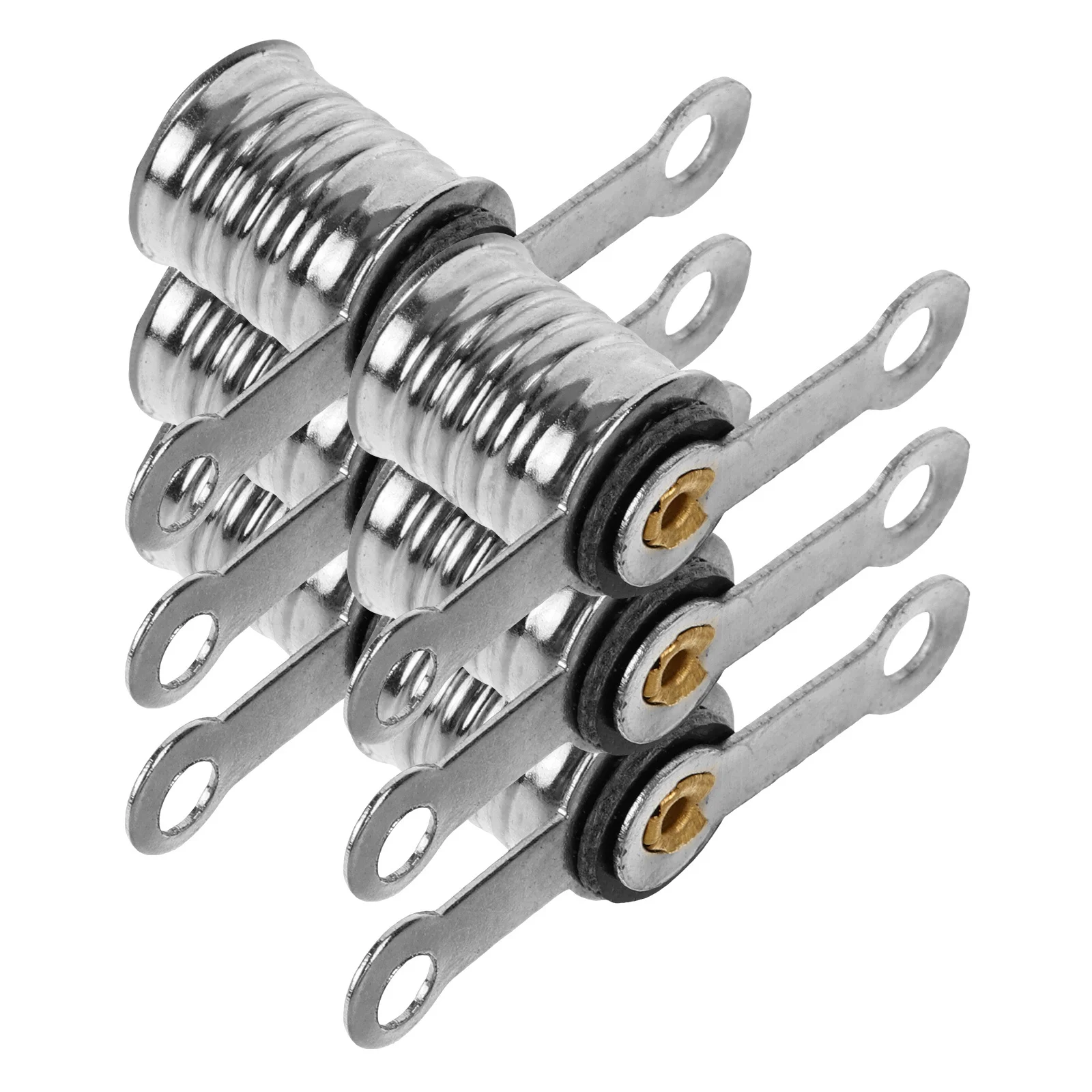 

6Pcs Light Bulb Socket Holders Miniature Lamp Bases for Electrical Physics Experiments DIY Lab Use Bulb Socket