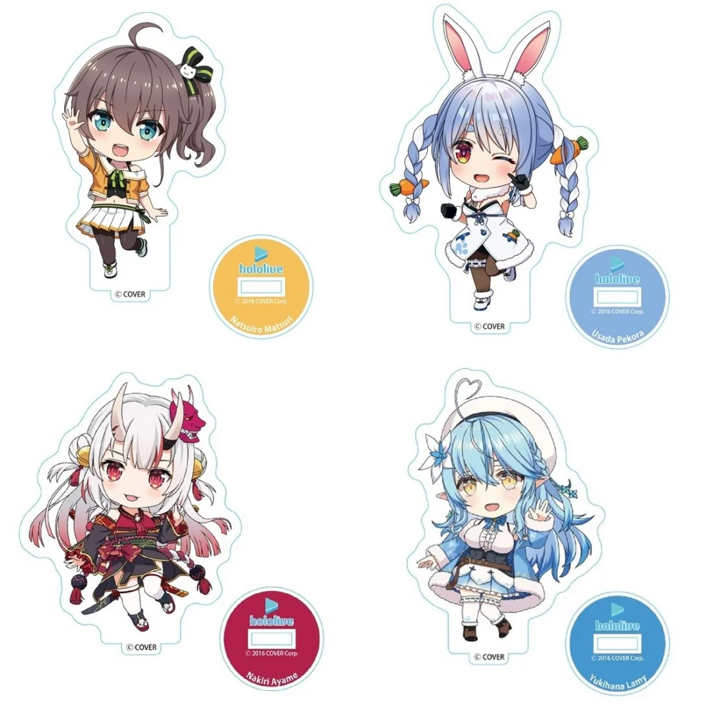 15cm Anime Hololive VTuber Acrylic Stand Usada Pekora Hoshimachi Suisei Korone Figure Desk Decoration Cosplay Keychain Gift