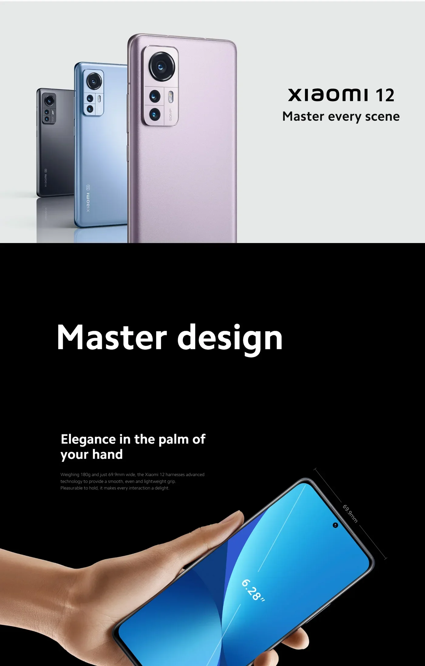 Xiaomi 12 5G Android 6.28-inch RAM 12GB ROM 256GB used phone