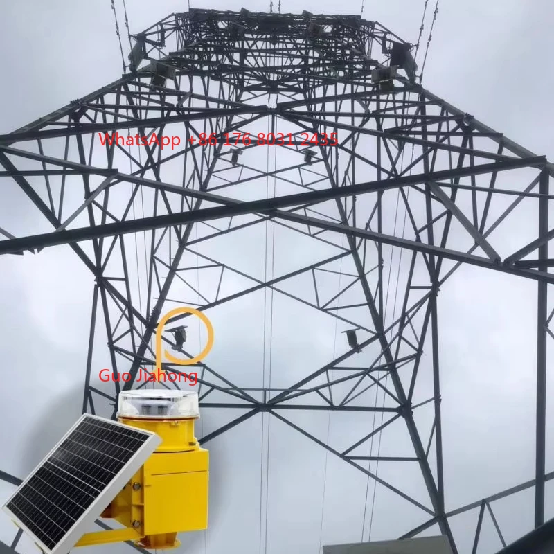

Self-sustained obstruction Lighting Marking Energy Infrastructure/ Power Transmission Towers in Remote Areas for Visibility