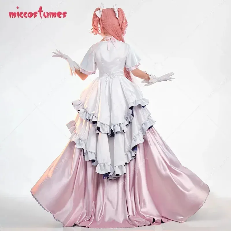 

CyMiccostumes женский костюм богини Мадоки для косплея, платье со звездами и перчатки, носки до бедра и головной убор