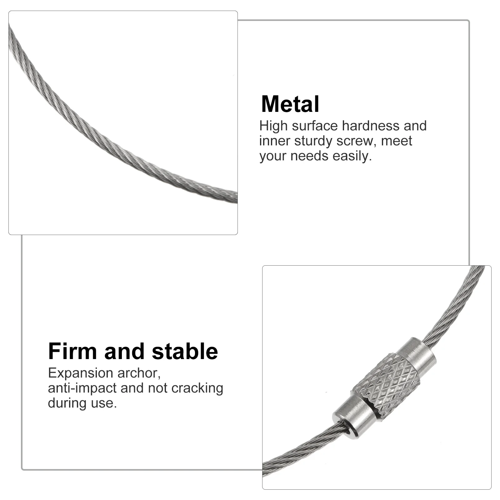 

6Sets Anti-Tip Furniture Strap Anchor Fixed Metal Child Proofing Safety Protector Kit Wardrobe Fixer Baby Security Device