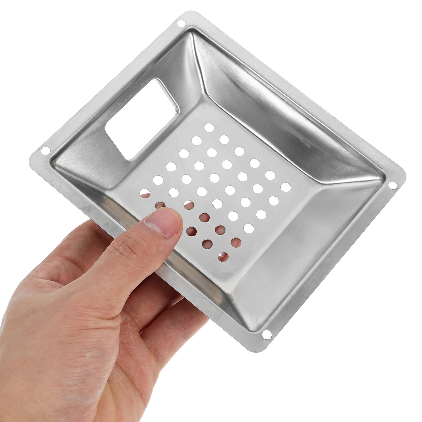 

Outdoor Trash Can Accessories Stainless Steel Ashtray Unbreakable Holder Mesh Design Portable Cigarette Snuffing