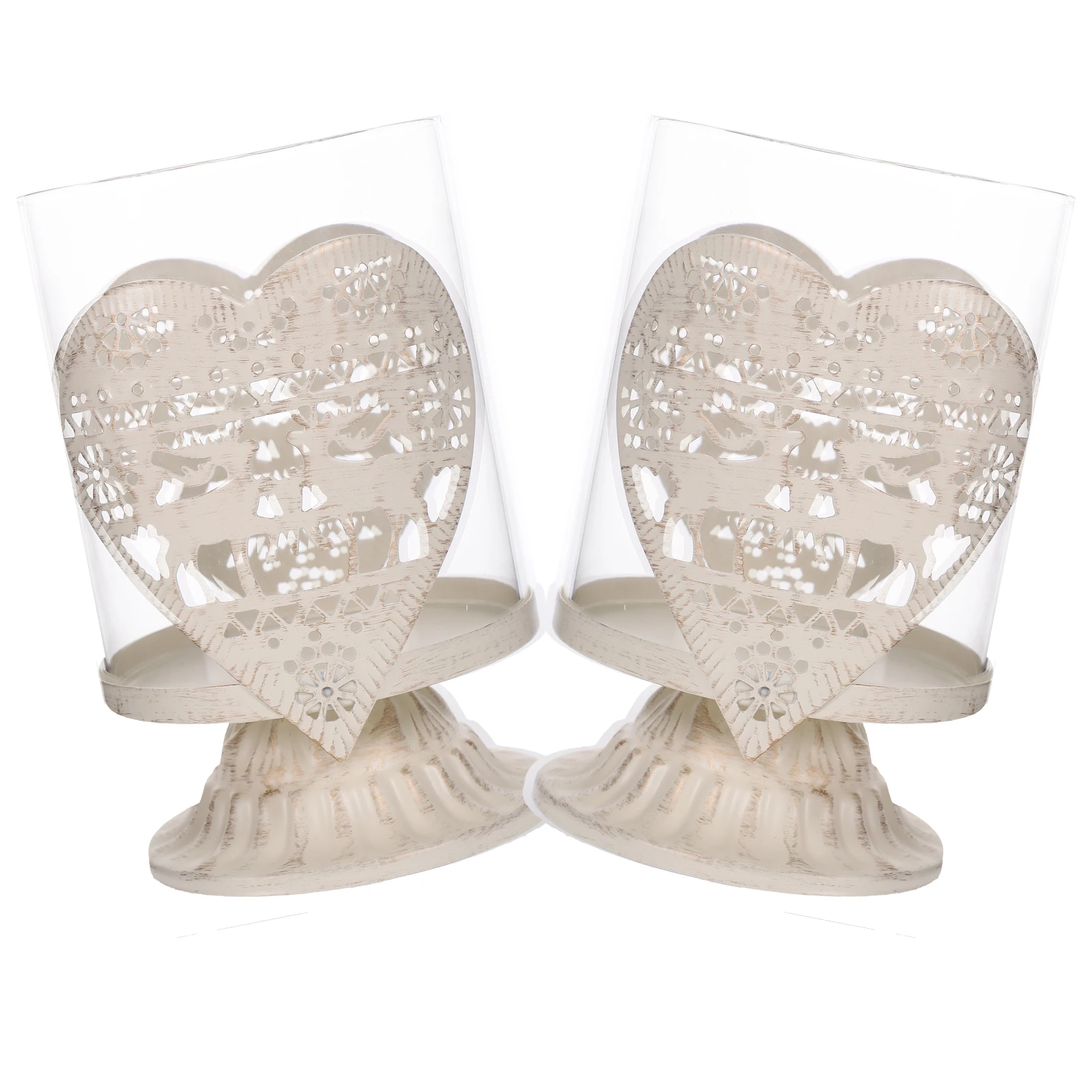 

2Pcs Christmas Deer Holder Heart Design Desktop Stand for Dining Table Relaxation Party Decoration