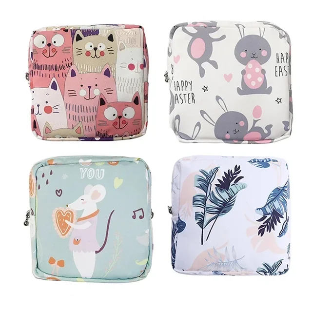 Kosmetyczka Cartoon Cute Girl Mini podpaski higieniczne do przechowywania szminek Kosmetyczka podróżna Kosmetyczka do makijażu Organizer do makijażu