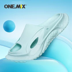 Onemix Slippers Men's Summer Wear Non-slip Anti-odor Comfortable Thick-soled Heightened Outdoor Sports Beach Sandals Plus Size