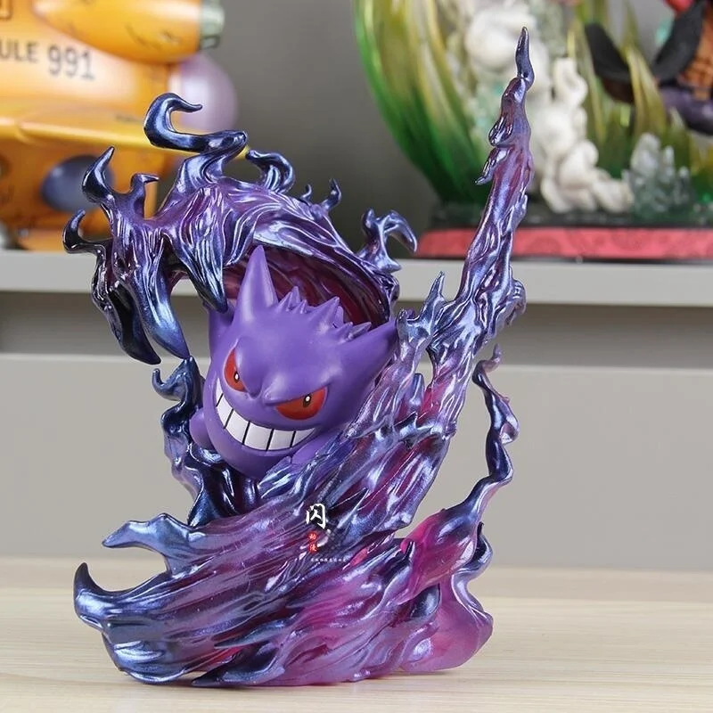 2024 Nowość w magazynie 18 cm Anime Poke Mon Gengar Ghost Claw Figurka akcji Gra Statuetka Pvc Kolekcjonerski model Kawaii Prezenty Lalki Zabawki