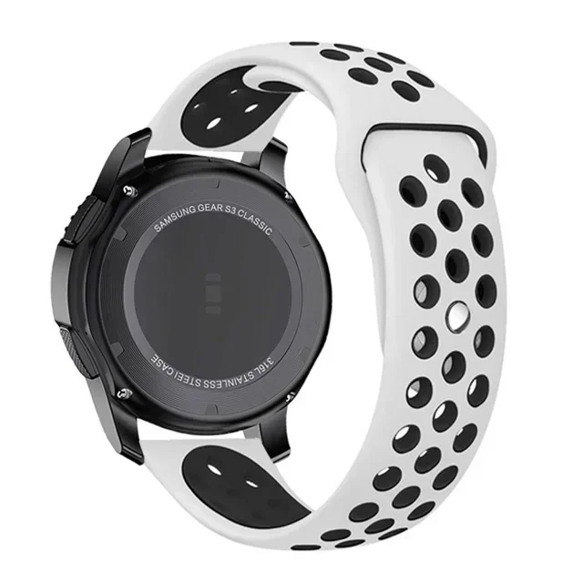 20mm Two-color Soft Silicone Strap For Omega x Swatch joint Swatch MoonSwatch Sport Breathable Band For Swatch MoonSwatch Correa