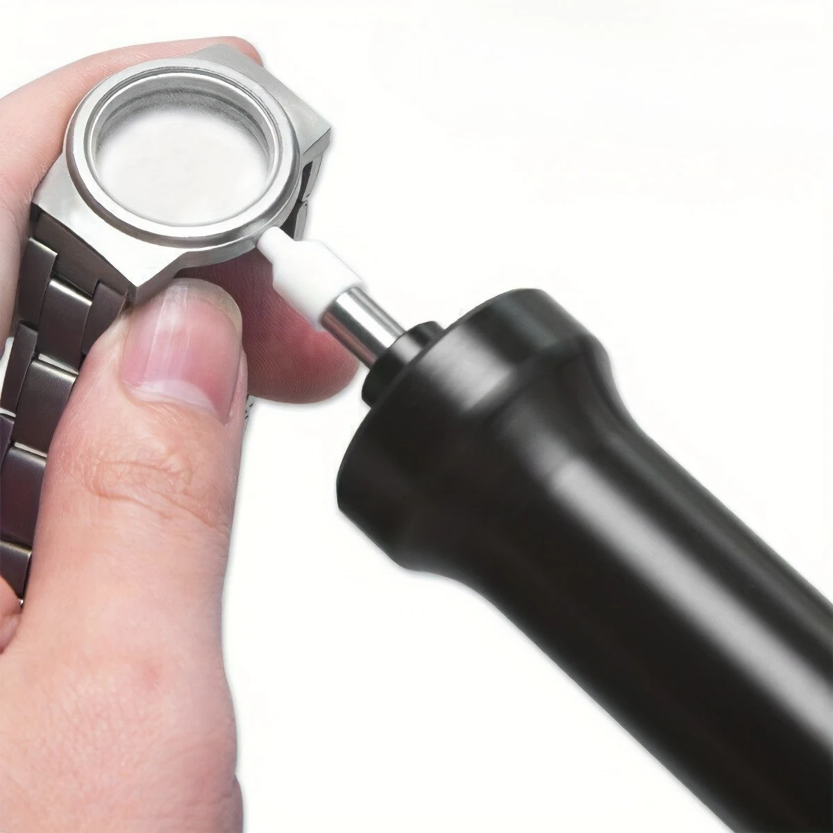 Uhrenreparatur-Werkzeuge Luftdruckpumpe Uhrenglas-Kristall-Entfernungswerkzeug Aufblasbarer Stift Luftpumpe Uhrenöffner-Werkzeuge für Uhrmacher