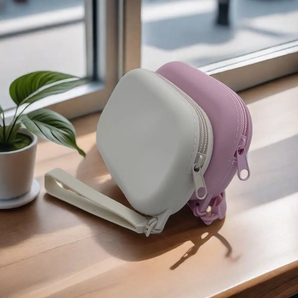 Цветная силиконовая косметичка Morandi, кошелек для монет, многофункциональная сумка для хранения большой емкости, прямоугольный держатель для кистей для макияжа