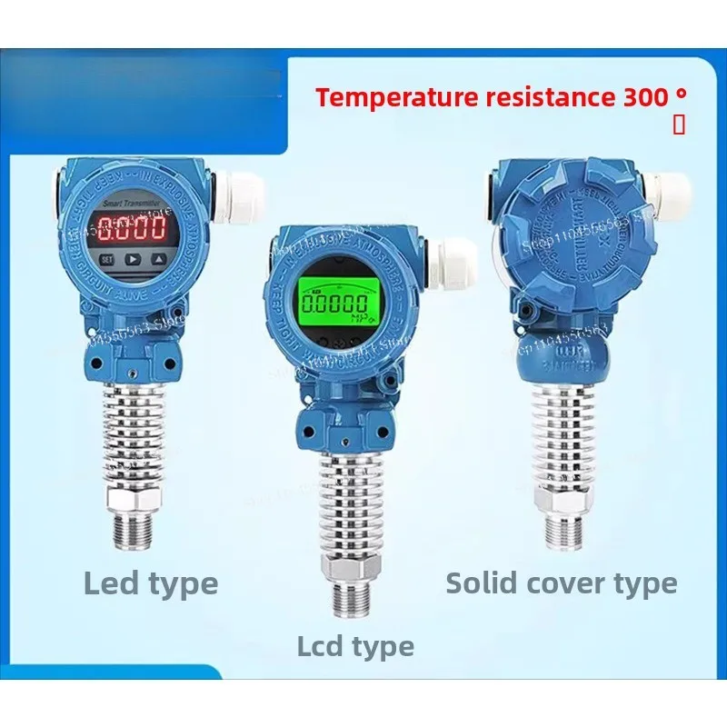 High Temperature Resistant Digital Pressure Transmitter, High Precision Sensor 4-20mA for Steam, Water, Boiler