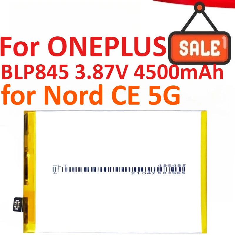 BLP845 3.87V 4500mAh Mobile Phone Battery For OPPO For ONEPLUS 1+ Nord CE 5G Large Capacity Batteries High Quality