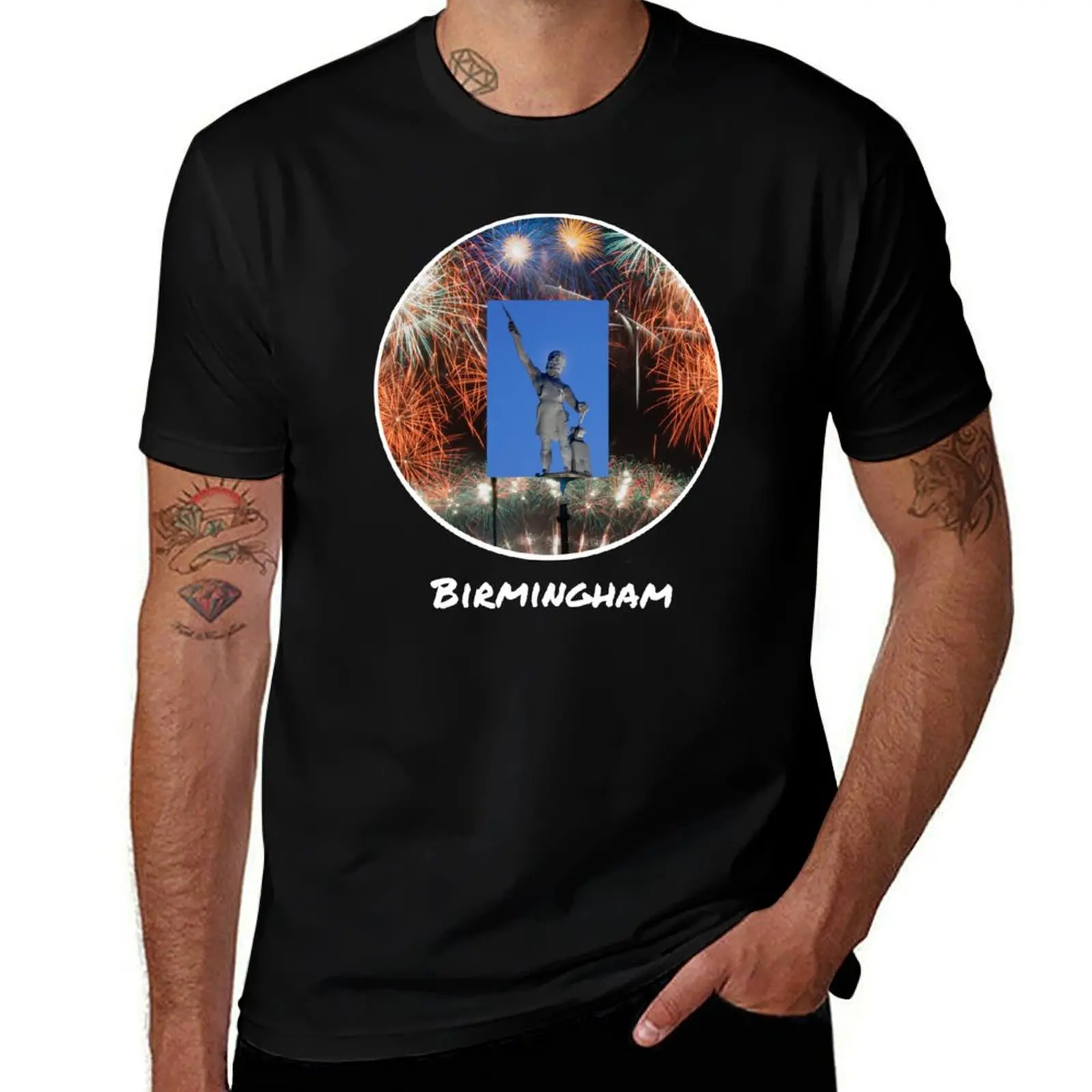 Birmingham Vulcan T-Shirt Ultra Soft Breathable Tee Top T-Shirt