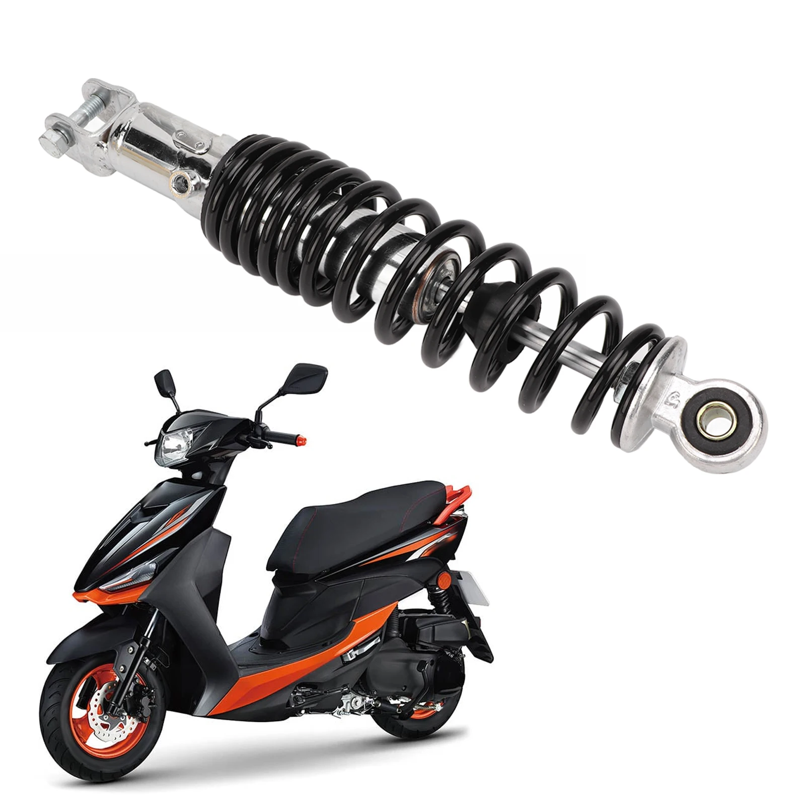 

Motorcycle Rear Shock Damper, Motorcycle Rear Shock Absorber 300MM 3000LB Steel Alloy Waterproof Replacement for JOG 100
