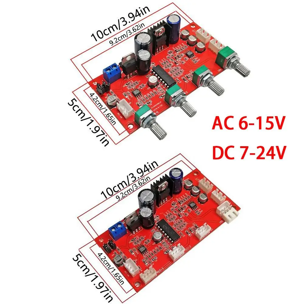 Pre-amplification Effect CD2399 Karaoke Board Fixed/Separate AC/DC Power Supply Reverb Board Treble Midrange Bass HiFi Stereo