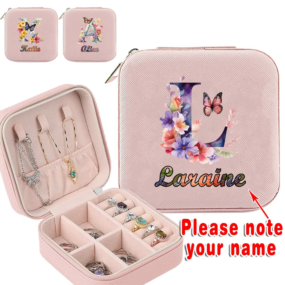 

Portable Jewelry Storage Box Zipper Storage Bag Ring Pendant Bracelet