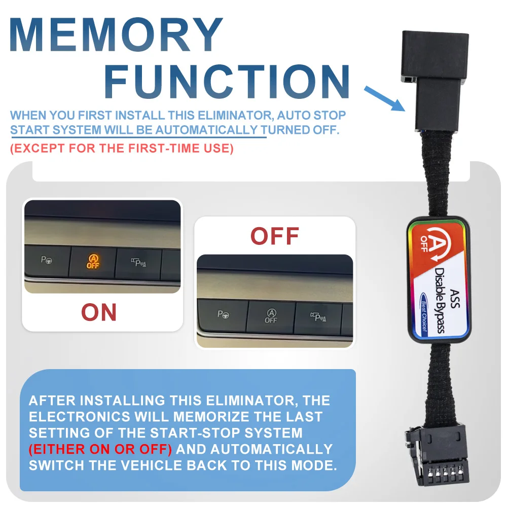 For Seat Ibiza V 6F Ateca KH7 Arona 2017-2024 Auto Start Stop Canceller Automatic Engine Eliminator Device Plug Disable Cable