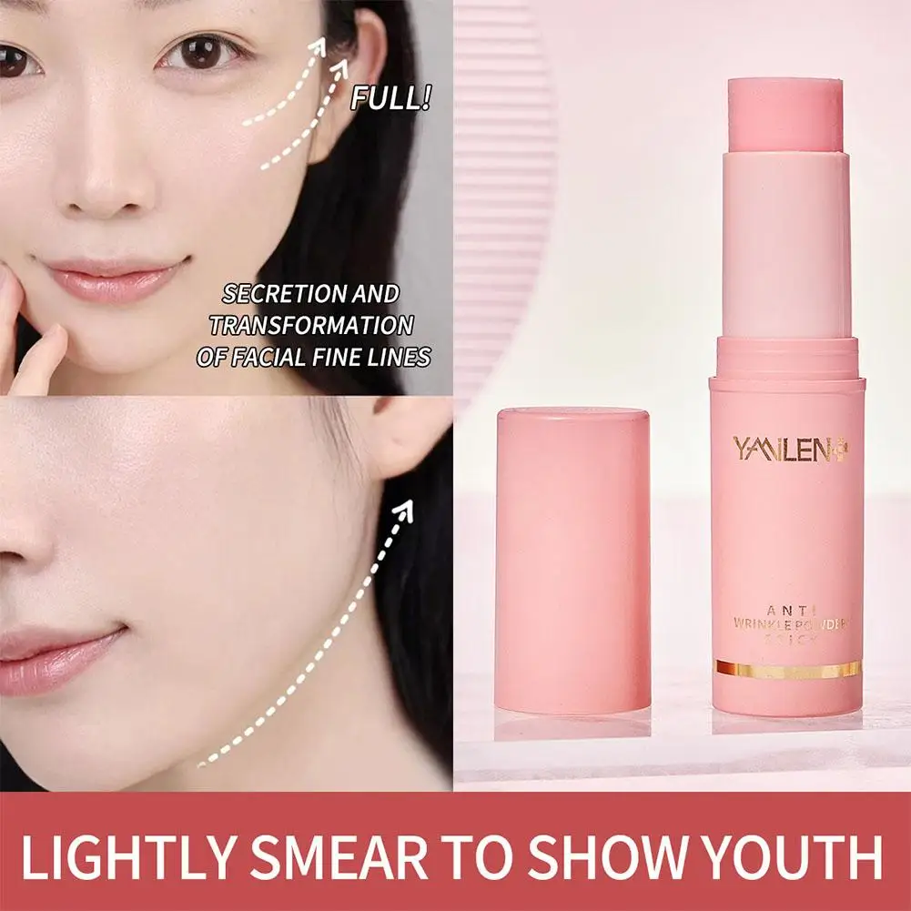 Multi Balm Stick Bounce Anti-Wrinkle Moisturizing Brighten Collagen Skin Cosmetics Dull Care Cream Tone Y9K9