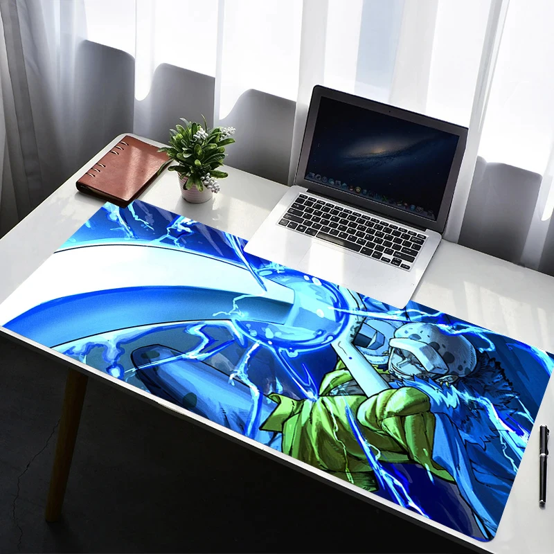 

Mouse Pad Office PC Gaming Accessories Keyboard Pad One Piece Trafalgar D Water Law Anime Print Mousepad Laptop Desk Mouse Mat