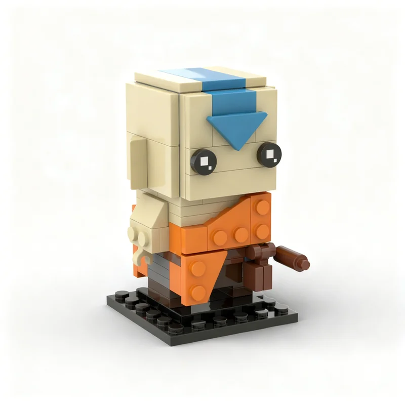 113 elementów MOC Avatar: Legenda Aanga BrickHeadz Model Zabawka Klocki Prezent na Boże Narodzenie Architektura DIY Kreatywna Pomysł