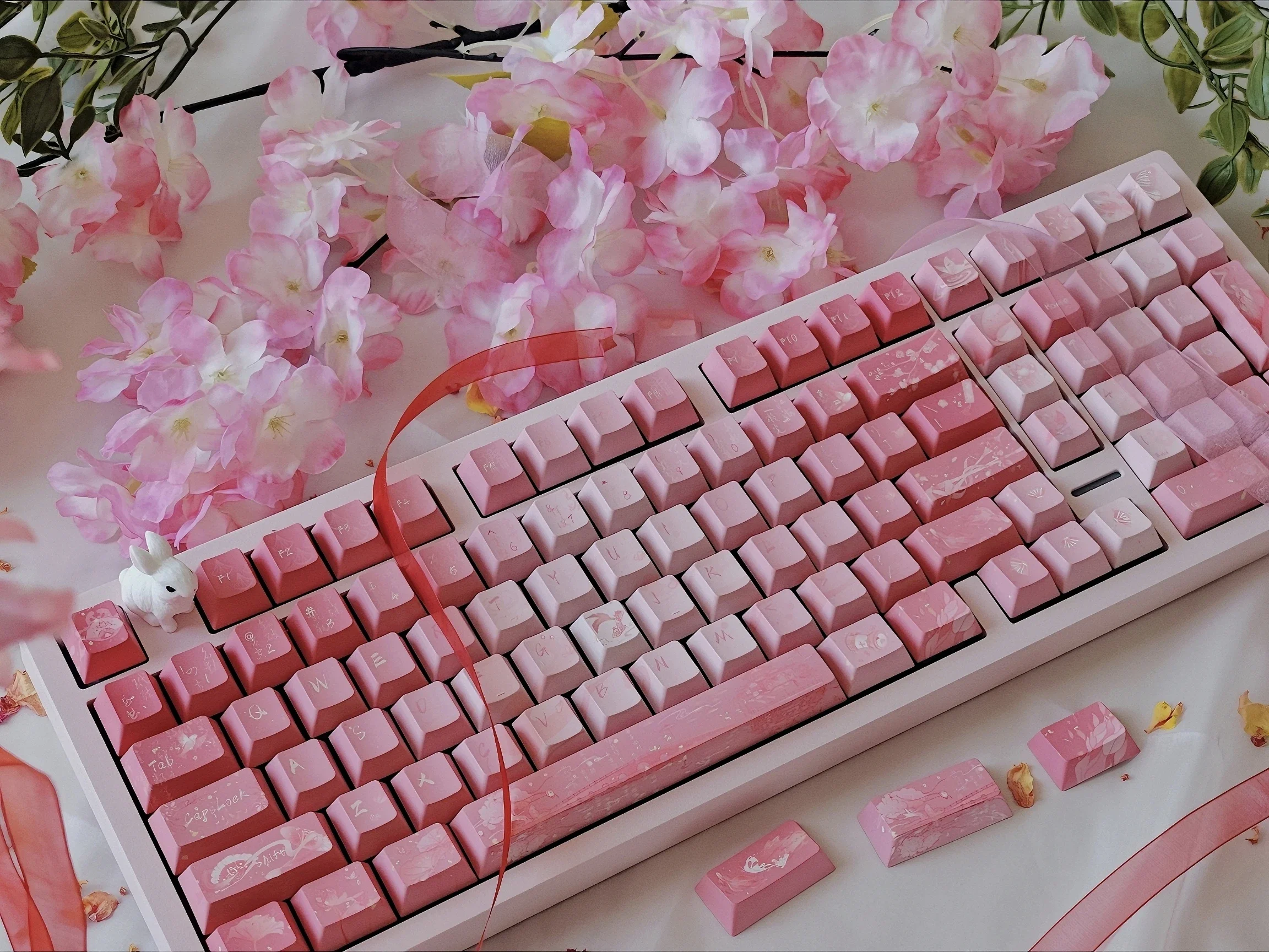 

Original Jinghong keycap derivative PBT five-sided sublimation original mechanical keyboard