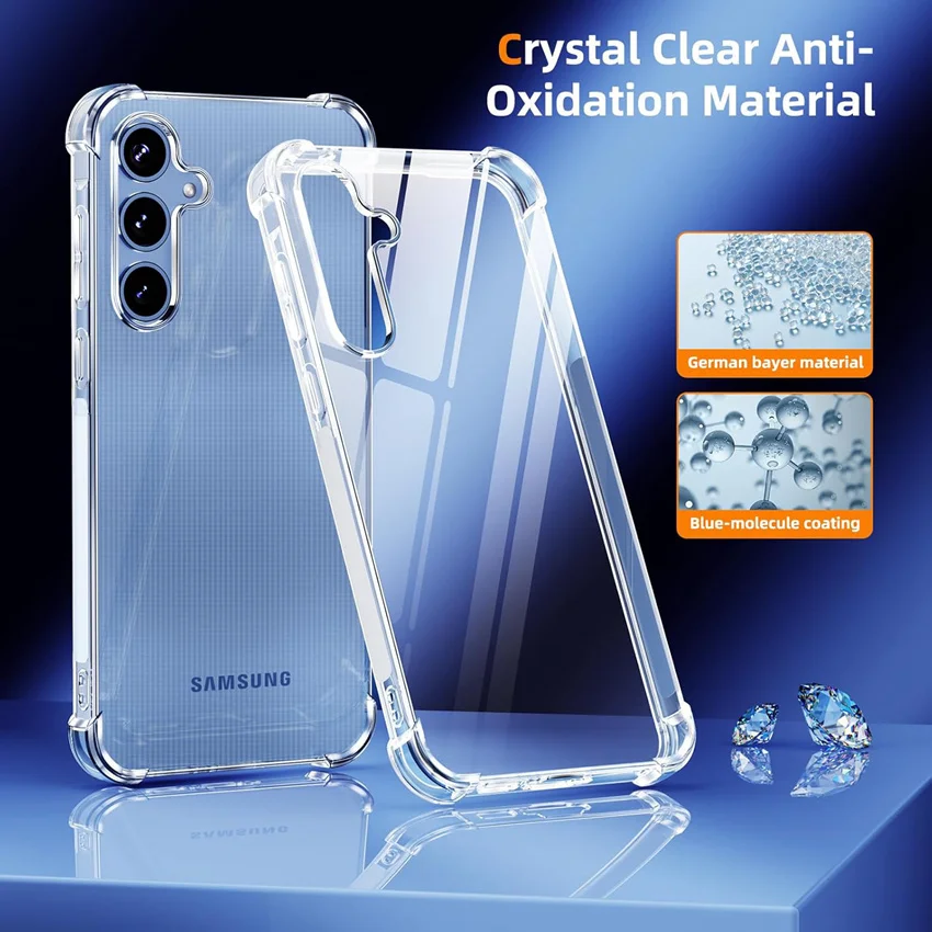 M01 M02 M02S M04 M10 M11 M13 M14 M15 Clear Case For Samsung Galaxy M20 M23 M30 M31 M32 M33 M34 M35 M51 M52 M53 M54 M55 M62 5G