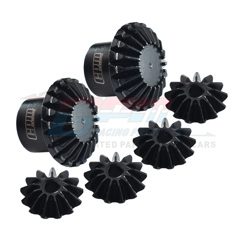 GPM for Traxxas 1/6 XRT 1/5 X-MAXX 8S Upgrade Parts Metal Steel Front Centre Rear Differential Output Gear +Spider Gear Set 7782