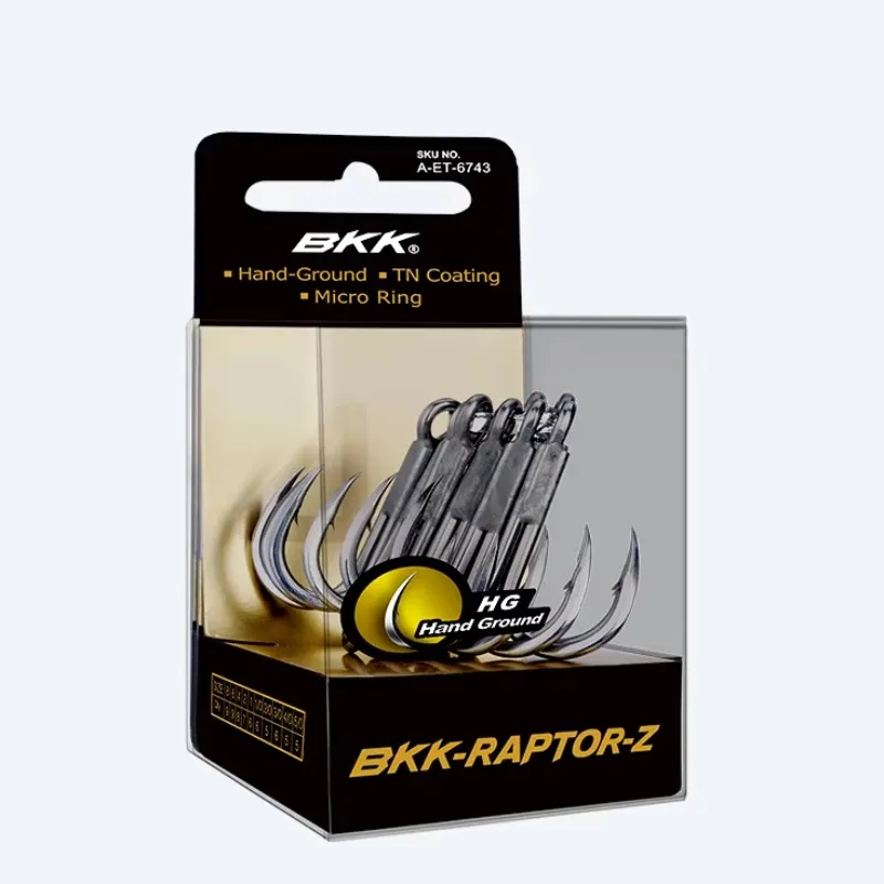 BKK Raptor-Z 6071-4X-HG Treble Fishing Hooks