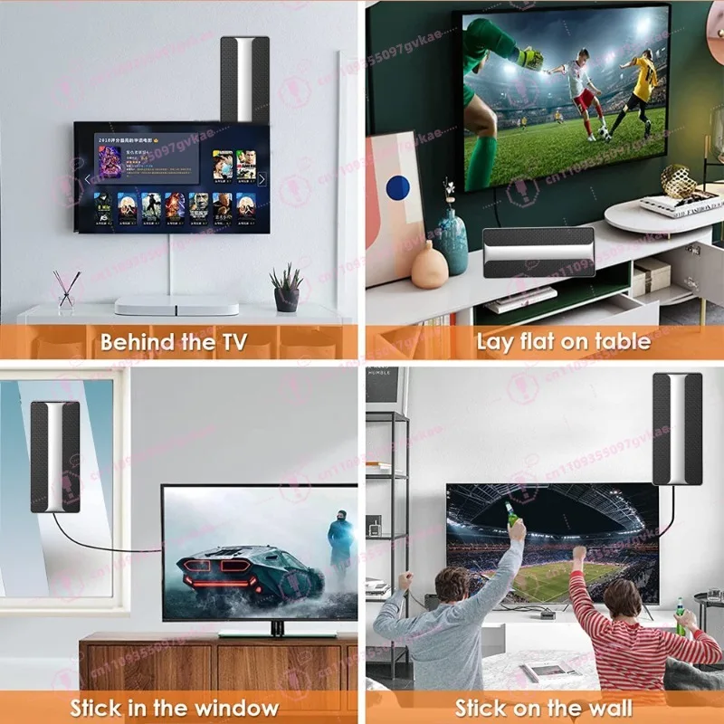Indoor and Outdoor Ground Wave VHF UHF DVB-T2 High Definition HDTV Digital TV Antenna - view 5