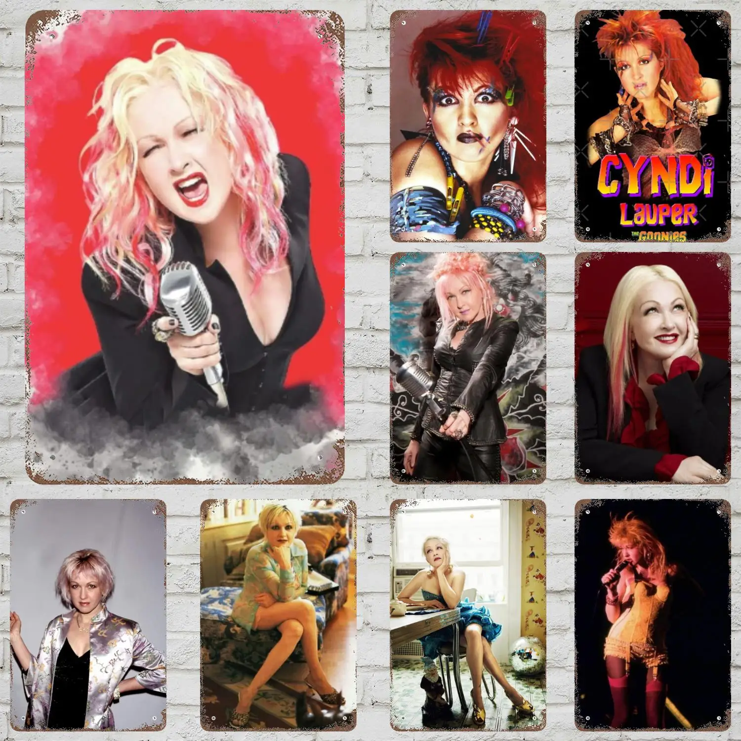 cindy lauper Decor Vintage Metal Signs Tin Signs Captain Poster Decor for Bar Pub Club Man Cave Wall Decoration
