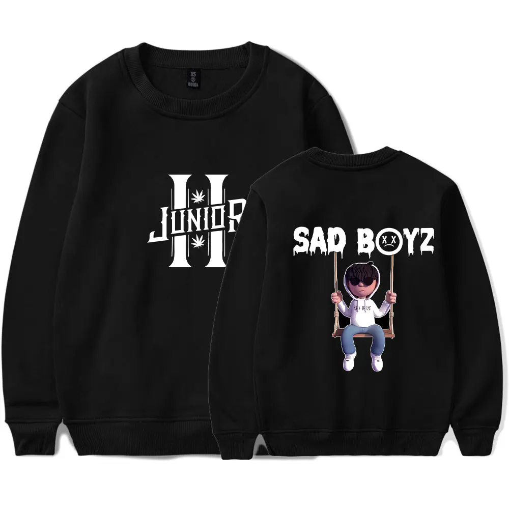 

Junior H tour 2024 merch Sad Boyz Sweater twisters merch Crewneck Capless Sweatshirt Men/women Pullover