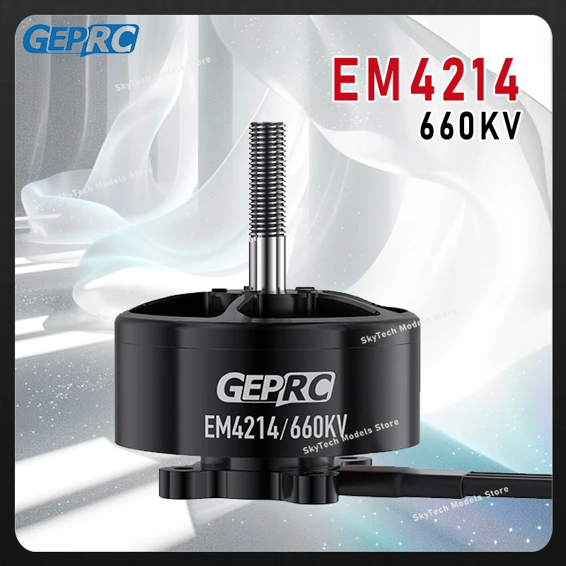 

GEPRC EM4214 660KV 80-100A 25.2V Motor - Black Brushless Fit 12-14 Inch Long-Range FPV RC Racing Parts
