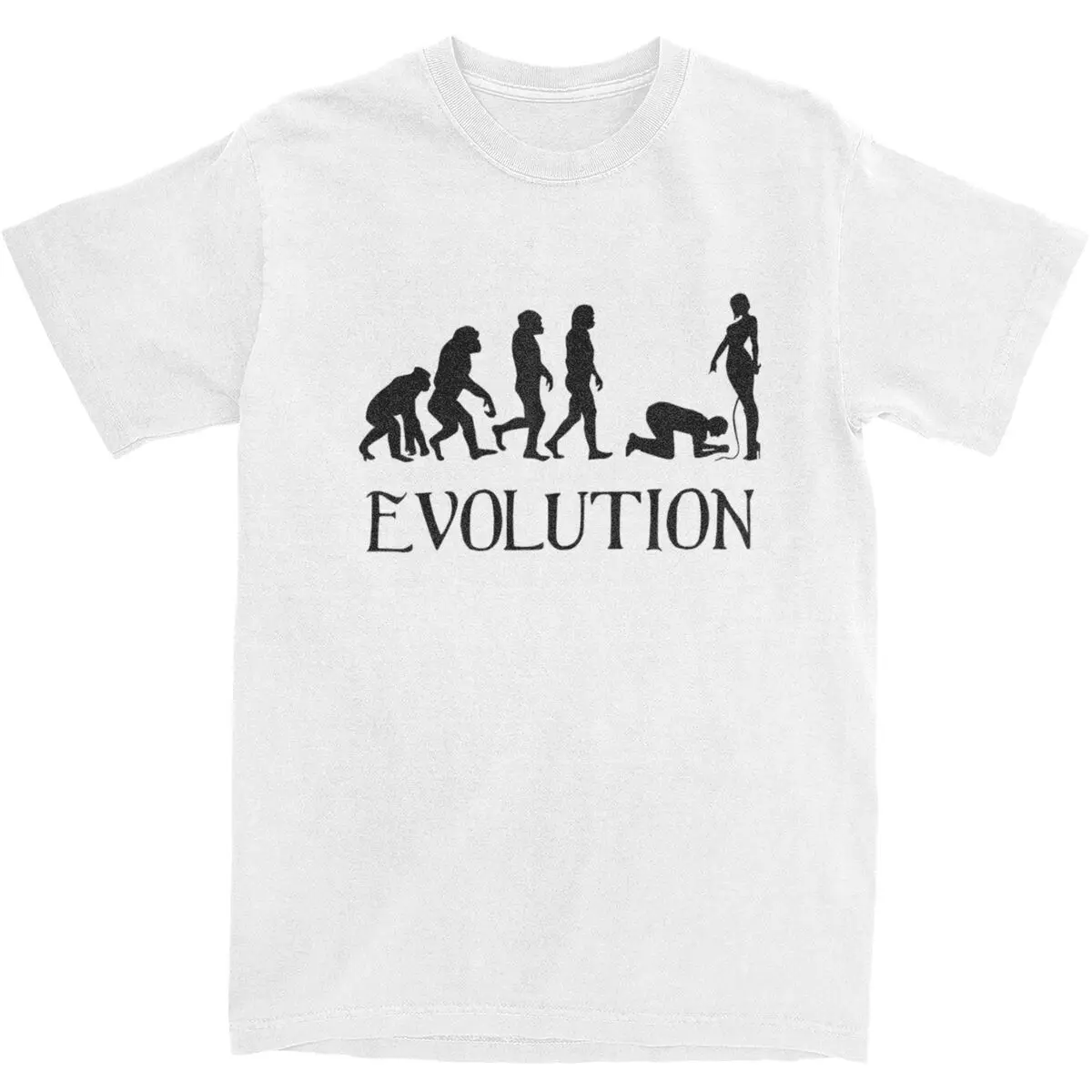 Men Women Mistress Femdom BDSM Evolution T Shirt Merch Sex Submissive Slave Pure Cotton Tops T-shirt Vintage Tee Shirt Printed