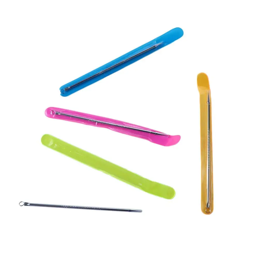 Zilver Roestvrij staal Gezicht Huidverzorging Schoonheidstool Mee-eter Remover Puistjes Acne Smet Extractor Comedo